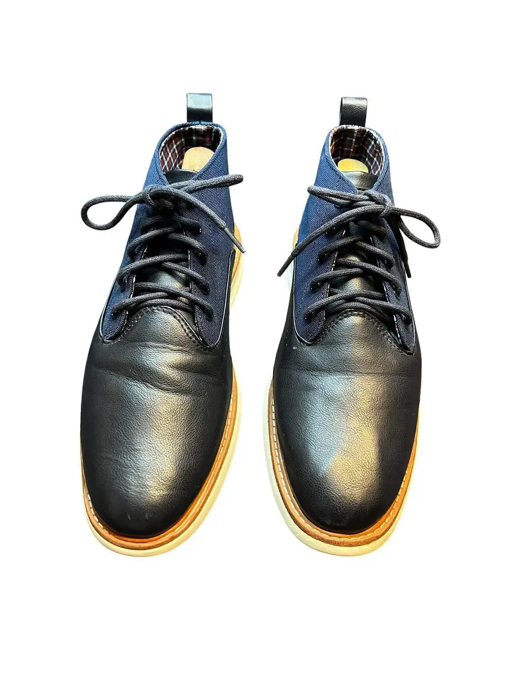 Ben Sherman Navy Mixed Media Chukka Boots Mod Indie Dark Academia Preppy 10